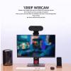 1080P Webcams for PC, Streaming Camera Webcam with Noise Canceling Microphone, Plug and Play, USB Computer Web Camera for Skype for Fackbook for Zoom for view 3