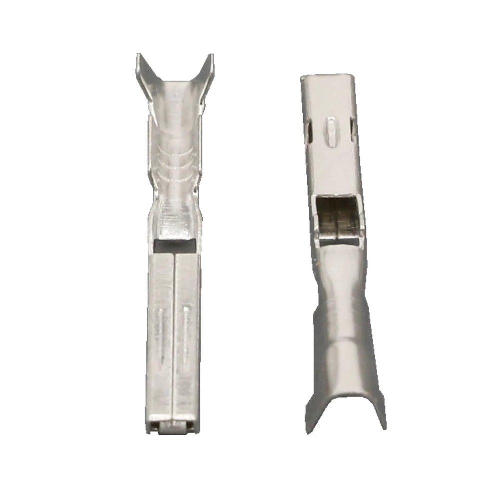 100 PCS 1.5 Series Connector Terminals DJ621-F1.5x0.6A Copper Plated Plug Socket Terminal 7116-1300