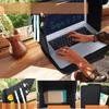 1 set of outdoor heat-insulating office laptop sun visor table curtain for outdoor work. Foldable computer shielding cover 12-16 inches, suitable for various laptop anti-glare designs view 2