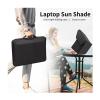 1 set of outdoor heat-insulating office laptop sun visor table curtain for outdoor work. Foldable computer shielding cover 12-16 inches, suitable for various laptop anti-glare designs view 4