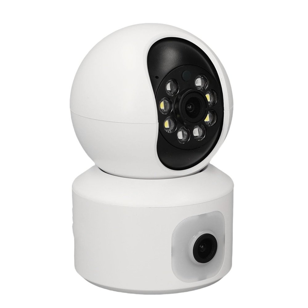 Dual Lens 1080P Security Camera for Home, 360 PTZ & Motion Detection, Wireless WiFi Home Camera with Phone App,No SD Card
