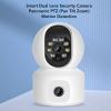 Dual Lens 1080P Security Camera for Home, 360 PTZ & Motion Detection, Wireless WiFi Home Camera with Phone App,No SD Card view 2