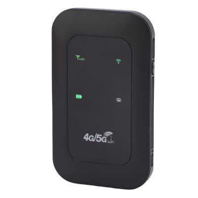 4G 5G Mobile Router with SIM Card Slot, 300Mbps Mobile Hotspot Up to 10 Connected Devices, 2100mAh Portable Hotspot Device with LED Display Screen, for Travel Outdoor