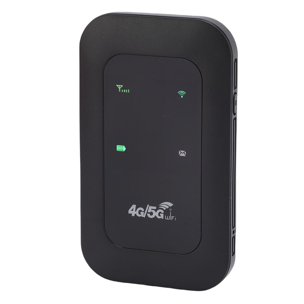 4G 5G Mobile Router with SIM Card Slot, 300Mbps Mobile Hotspot Up to 10 Connected Devices, 2100mAh Portable Hotspot Device with LED Display Screen, for Travel Outdoor