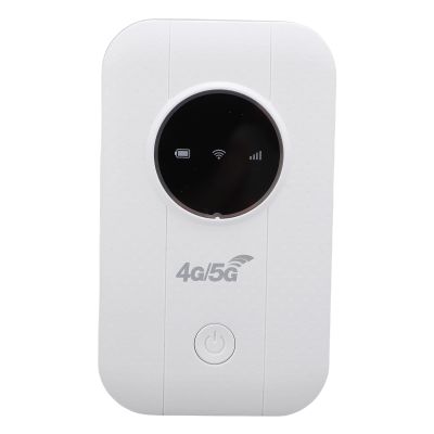 4G 5G WiFi Mobile Hotspot, LTE USB Modem with SIM Card Slot, Supports 300Mbps, 10 Device Connectivity, Portable Travel Router for Smartphone Tablet Laptop