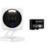 WYZE Cam v4 2.5K QHD Indoor/Outdoor Security Camera with 32GB MicroSDHC Card Bundle - Smart Home Monitoring System with Local Storage view 1