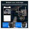 JUCFRDNJ Solar Outdoor Surveillance Camera 4G Sim 6K 12MP Dual Lens 10 Digital Zoom CCTV PTZ IP66 Security Solar Panel Cameras(WiFi Camera 128G) view 3