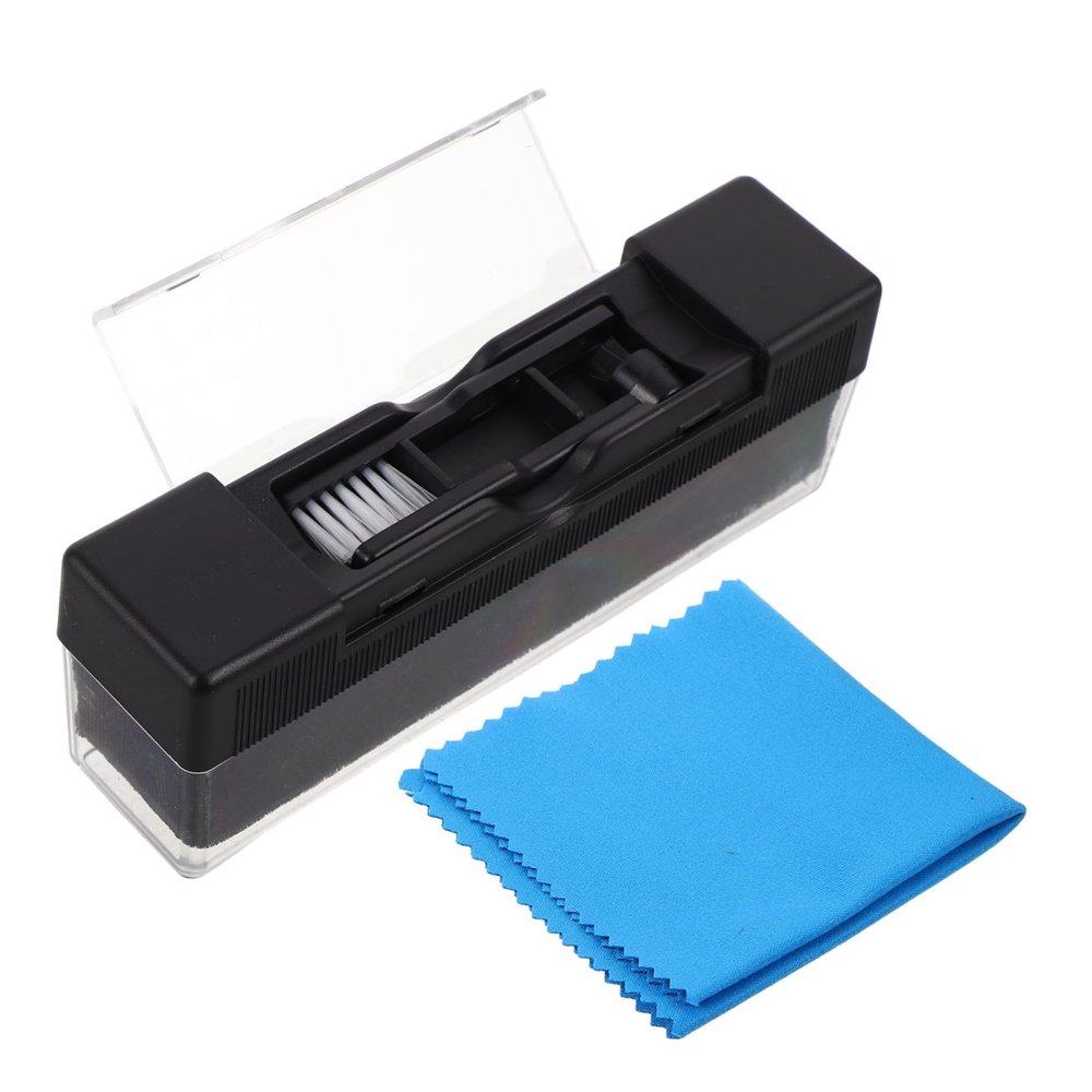 BESPORTBLE 1 Set Record Cleaning Brush Soft Bristles for Deep Cleaning Effortless Dust Removal Classic Retro Design for Maintaining Your Records and Turntable