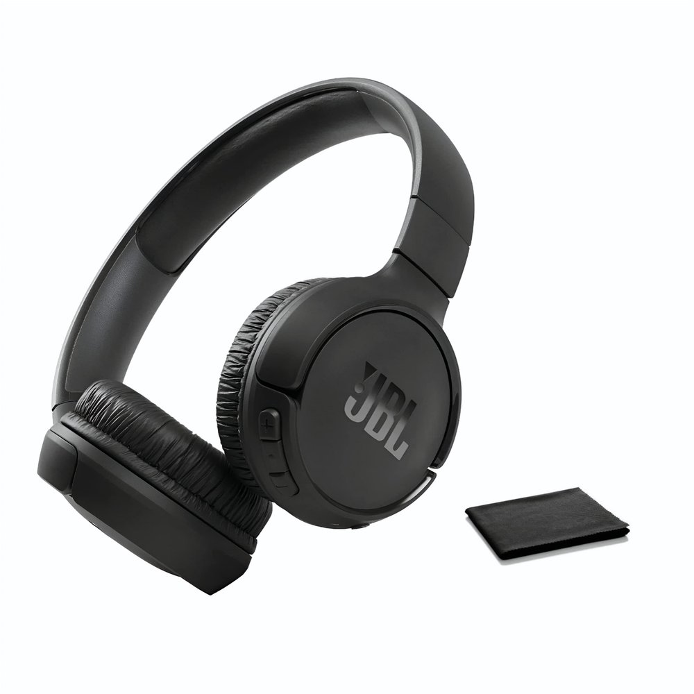 JBL Tune 510BT On-Ear Wireless Bluetooth Headphones with Pure Bass Stereo Sound, Black (Renewed)