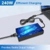 240W USB Tip Laptop Charger for MSI GE76 GE66 Raider GP76 GP66 Leopard GS77 MS-17K3 AC Power Adapter Supply 20V 12A view 3