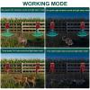 Solar Strobe Light Motion Detector Alarm: Dog Barking and Gunshot Sound, 13 Kinds of Warning Sound Loop Playback, 130db Noise Maker, Support Recording, Waterproof for Home, Farm, USB Charging (2 Pack) view 4