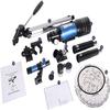 High Power Adult Astronomical Telescope, 150X Astronomical Refractor Telescope, Beginners Travel Stargazing High Magnification Telescope, with Tripod Binoculars view 3