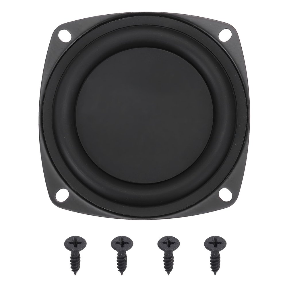 MECCANIXITY 1 Pcs Passive Radiator 3 Inch Woofer Vibrating Membrane, Rubber Vibration Diaphragm Plate Subwoofer for Bass Speaker Replacement, DIY(with 4pcs Screw)