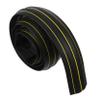 STOBOK Floor Cable Protector 3-Pack Heavy-Duty Cable Cover Strips for Wall Mounting Rubber Wire Concealer Black view 1