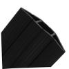 STOBOK Floor Cable Protector 3-Pack Heavy-Duty Cable Cover Strips for Wall Mounting Rubber Wire Concealer Black view 3