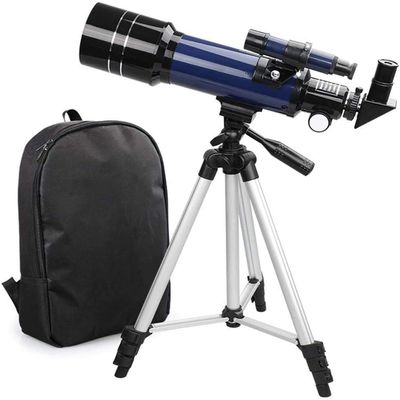 High Power Telescope for Kids&Beginners,70mm Refractor Telescope with Tripod & Finder Scope,for Observe The Moon and Landscape - with Backpack Binoculars