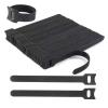132 PCS 8 Inches Reusable Cable Ties, Adjustable Cord Straps, Cable Organizer, Cord Wrap and Hook Loop Cords Management (132, black-8inch) view 1