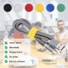 132 PCS 8 Inches Reusable Cable Ties, Adjustable Cord Straps, Cable Organizer, Cord Wrap and Hook Loop Cords Management (132, black-8inch) view 4
