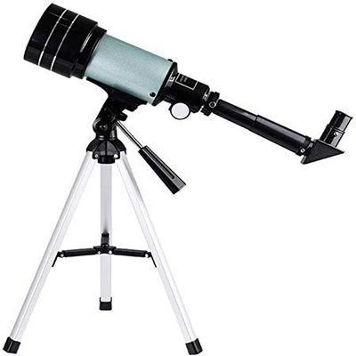High Power Travel Telescope for Adult,70mm Refractor Telescope with Tripod & Finder Scope,Fully-Coated Glass Optics,1.5X Erecting Eyepiece 3X Barlow Lens Binoculars