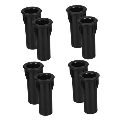 Angoily 8pcs Speaker Bass Reflex Port Tubes Opening Black Durable Plastic Sound Enhancement for Home and Car Speaker Systems