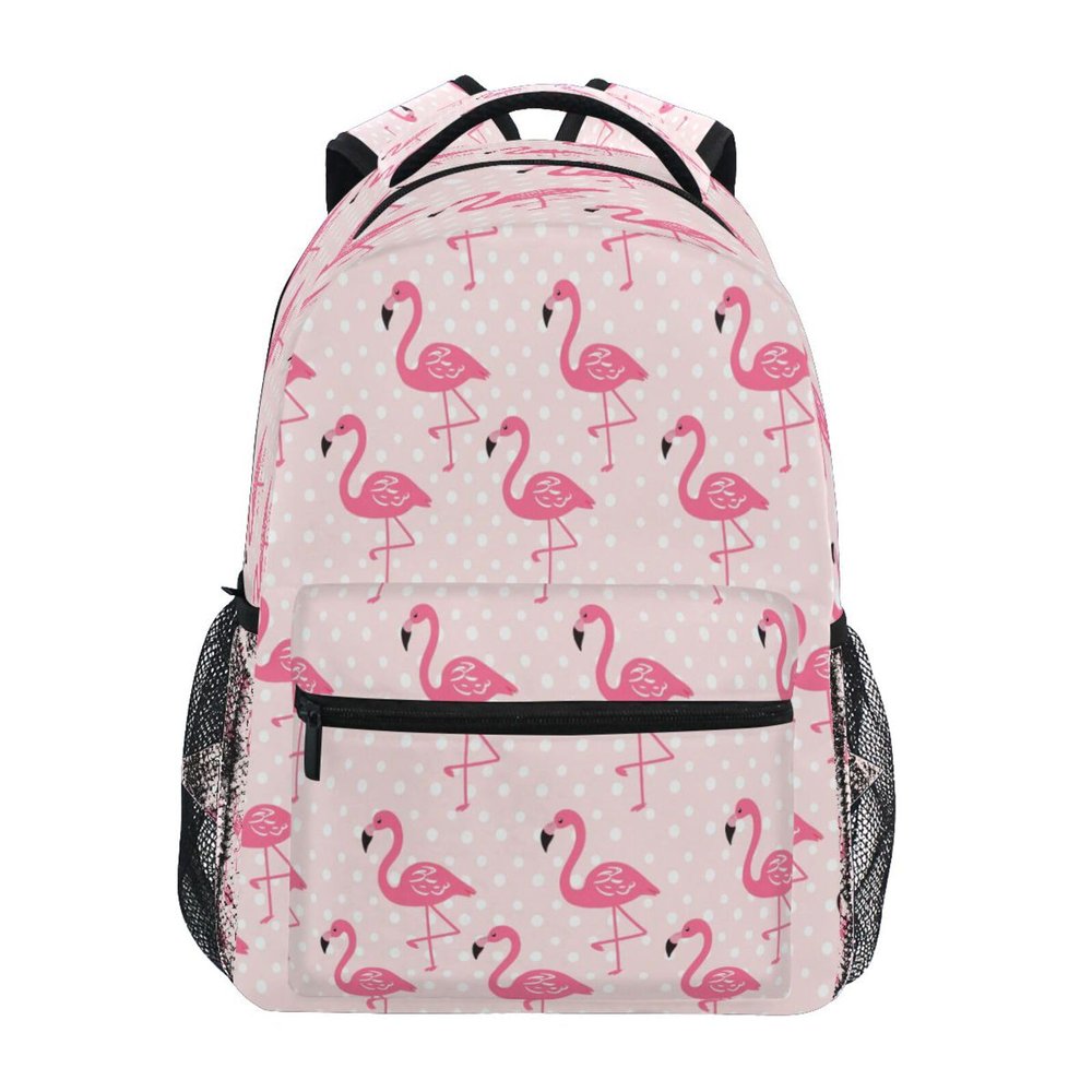 ATTX White Dots Flamingo Backpack - Waterproof Lightweight Daypack, Durable Travel Backpack for Casual Use#447
