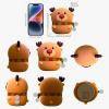 Colorful Life Silicone Reindeer Night Light Tap Control Cute LED Bedside Lamp for Kids, Baby, Adults Soft Glow, Rechargeable, Nursery/Bedroom(Cute Reindeer, Light up When patted) view 2