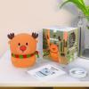 Colorful Life Silicone Reindeer Night Light Tap Control Cute LED Bedside Lamp for Kids, Baby, Adults Soft Glow, Rechargeable, Nursery/Bedroom(Cute Reindeer, Light up When patted) view 3