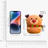 Colorful Life Silicone Reindeer Night Light Tap Control Cute LED Bedside Lamp for Kids, Baby, Adults Soft Glow, Rechargeable, Nursery/Bedroom(Cute Reindeer, Light up When patted) view 4