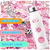 100PCS Pink Disco Cowgirl Stickers Pack,Waterproof Vinyl Western Cowboy Sticker for Water Bottle Laptop Scrapbook,Disco Girl Decal for Preppy Decor Party Gifts,Cowgirl Stickers for Adults Teens Kids view 4