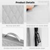 96-Sleeve Cd Case Organizer, Portable DVD Storage Wallet with Handle, Waterproof Hard Shell for Car, Office, and Travel, view 4