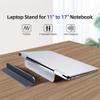 ZHONGCHENGWU Laptop Stand, Portable Laptop Stand Invisible Bracket Foldable Notebook Accessories Support for 11-17 Inch Notebooks Desk Accessories(Gray) view 3