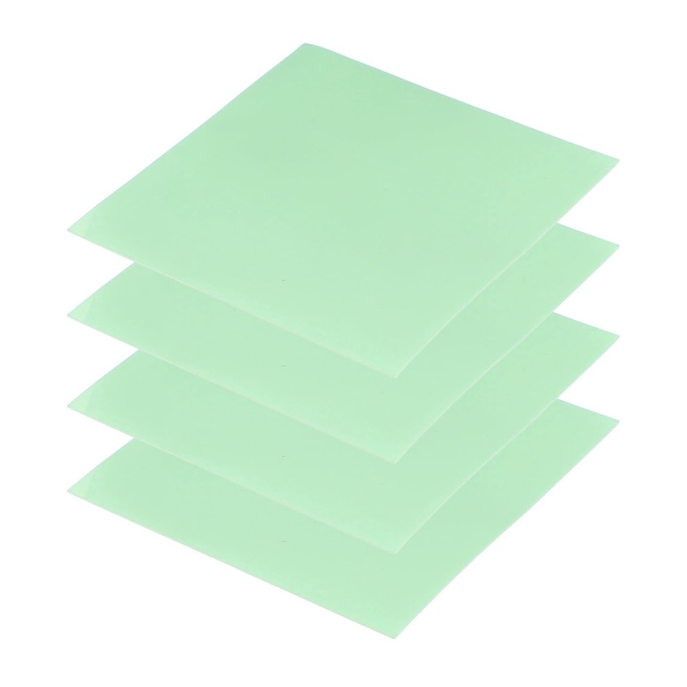 PATIKIL Thermal Pads 100x100x0.3mm, 4 Pack Silicone Cooling Thermal Pad for CPU GPU IC PCIe M.2 2280 SSD NVMe Heatsink, Green