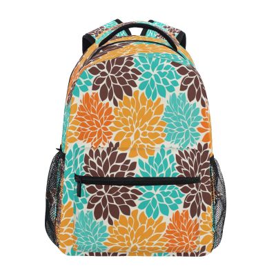 ATTX Summer Flower Pattern Backpack - Waterproof Lightweight Daypack, Durable Travel Backpack for Casual Use#24