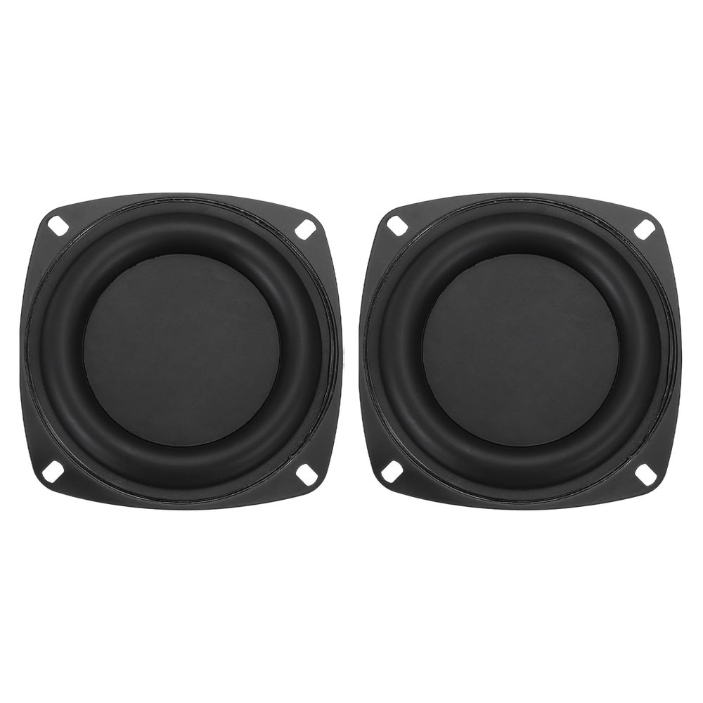 MECCANIXITY 2Pcs Passive Radiator 4 Inch Woofer Vibrating Membrane, Rubber Vibration Diaphragm Plate Subwoofer for Bass Speaker Replacement, DIY