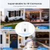 Gaiexce Solar Security Cameras Wireless Outdoor 4 Cam Kit Expadable to 10H, No Subscription Cameras for Home Security System, 64G Local Storage, 2.4G &5G WiFi, 2K Color Night Vision Two-Way Audio IP66 view 4