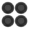 MECCANIXITY 4 Pcs Passive Radiator 4 Inch Round Woofer Vibrating Membrane, Rubber Vibration Diaphragm Plate Subwoofer for Bass Speaker Replacement, DIY view 1
