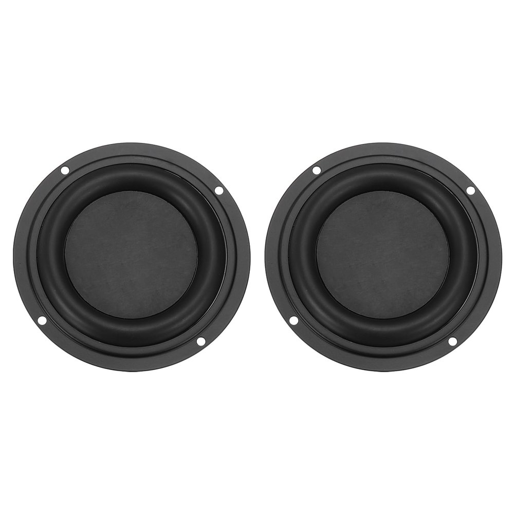MECCANIXITY 2 Pcs Passive Radiator 4 Inch Round Woofer Vibrating Membrane, Rubber Vibration Diaphragm Plate Subwoofer for Bass Speaker Replacement, DIY