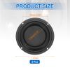 MECCANIXITY 2 Pcs Passive Radiator 4 Inch Round Woofer Vibrating Membrane, Rubber Vibration Diaphragm Plate Subwoofer for Bass Speaker Replacement, DIY view 2