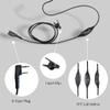 CENMIGO Over The Ear Ptt Mic Earpiece Two Way Radio Headset with Boom Mic Overhead Headphone for Walkie Talkie (Single Sided,Black,Wired,2 Pin) (1 Pack) view 4