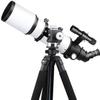 Monoculars Telescope High Power 80mm Refractor Telescope with Tripod & Finder Scope,with Low Light,with Smartphone Adapter,Backpack and Moon Filter Binoculars view 1