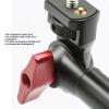 3 Section Articulating Arm, C Clamp Overhead Camera Mount Desk Stand Adjustable Articulated Arm with 1/4in 3/8in 5/8in Screw, 360 Ball Head view 3