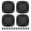 MECCANIXITY 4 Pcs Passive Radiator 4 Inch Woofer Vibrating Membrane, Rubber Vibration Diaphragm Plate Subwoofer for Bass Speaker Replacement, DIY(with 16pcs Screw) view 1