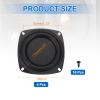 MECCANIXITY 4 Pcs Passive Radiator 4 Inch Woofer Vibrating Membrane, Rubber Vibration Diaphragm Plate Subwoofer for Bass Speaker Replacement, DIY(with 16pcs Screw) view 2