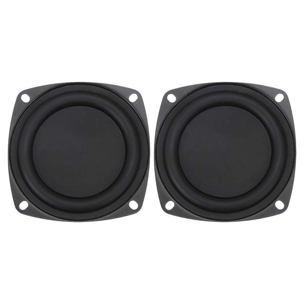 MECCANIXITY 2 Pcs Passive Radiator 3 Inch Woofer Vibrating Membrane, Rubber Vibration Diaphragm Plate Subwoofer for Bass Speaker Replacement, DIY