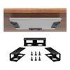 ZHONGCHENGWU Laptop Stand, Under Desk Laptop Mount Holder, Aluminum Laptop Storage Bracket with Anti-Scratch Felt Board Desk Accessories(Black) view 1