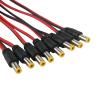 5pcs 10pcs 5.5x2.1 mm Male Female 12V DC Power Pigtail Cable Jack for CCTV Camera Connector Tail Extension 24V DC Wire(5 Male 5 Female) view 2