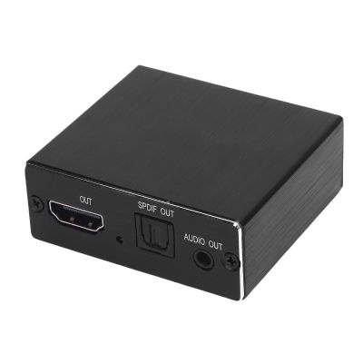 Denash HDMI Sound Extractor, 4K Audio Splitter Converter with Optical SPDIF & 3.5mm Output for Speaker, Amplifier, Headphone