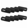 KALLORY 10pcs Silicone Watch Strap Keeper Loops Replacement Retainer for Smartwatch Band Stability Repair Durable Fastening Clips for Various Watch Straps view 1