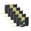 Compatible 5PK/10PK Label Tape for Tz Tze-231 241 631 335 12mm for PT-1000 PT-350 Black On White Multicolor Tape(5PK Black on Gold) view 1