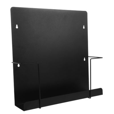STOBOK Wall Mounted Metal Storage Rack for Vinyl Records CD and Dvd Organizer Minimalist Cube Display Shelf for Bedroom and Living Room Decor Efficient Space Saving Design